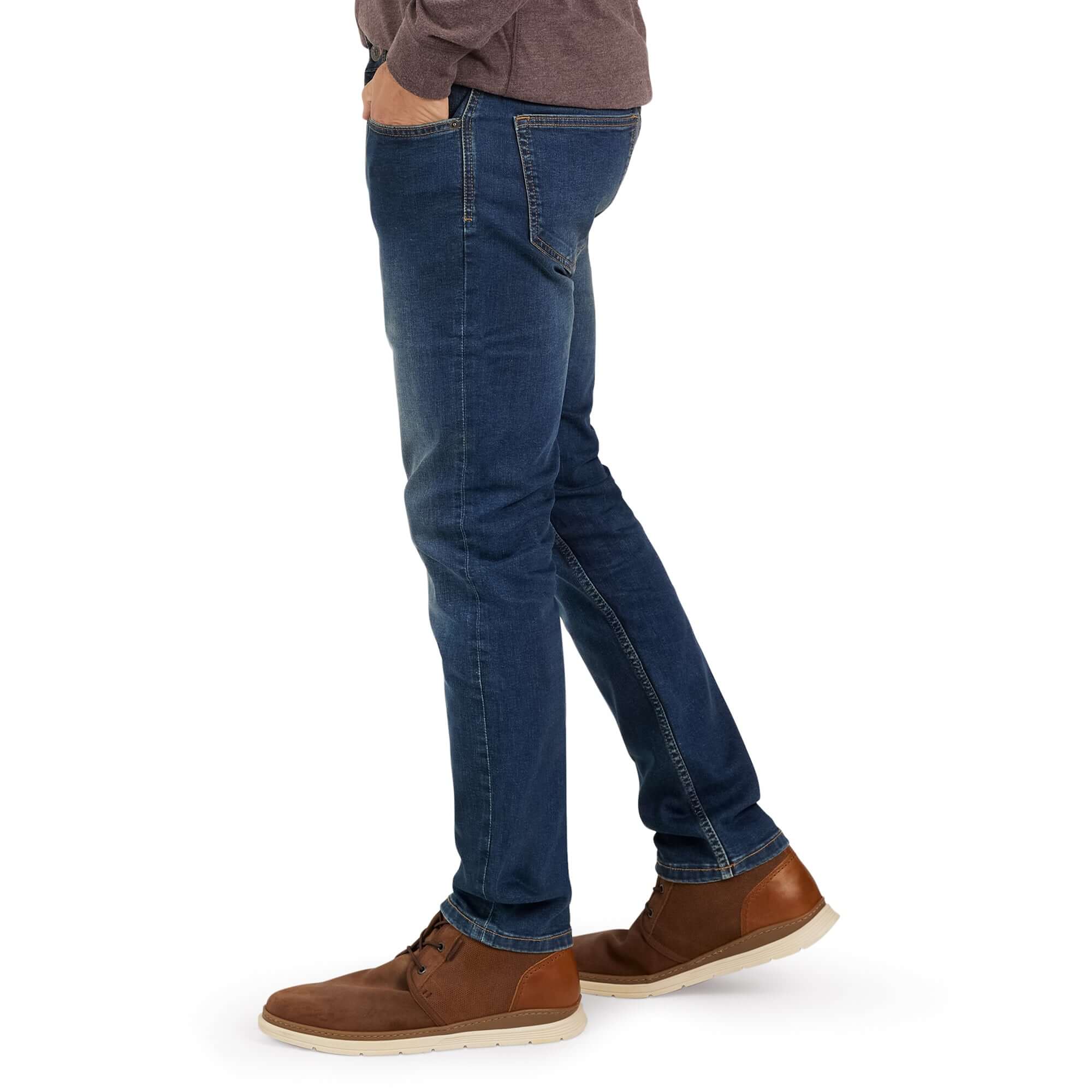Slim Fit Denim Jeans in Moon Shadow Premium Comfort