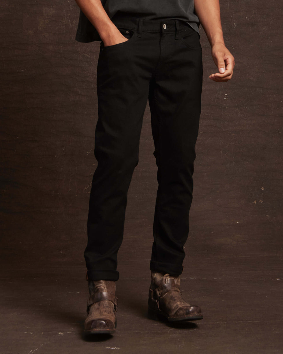 Slim Fit Denim Jeans In Jet Black | Weatherproof Vintage Slim Fit Denim Jeans In Jet Black | Weatherproof Vintage