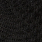 Close-up of the ribbed texture of the Ribbed Bomber Jacket in Black, showcasing its soft fabric.