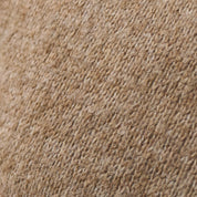 Close-up view of the soft sweater knit fabric used in the Sweater Knit Hoodie in Brown.
