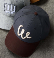 Two Tone Wool Hat in Dark Grey and Brown with adjustable strap, crafted from premium wool, stylish and warm.