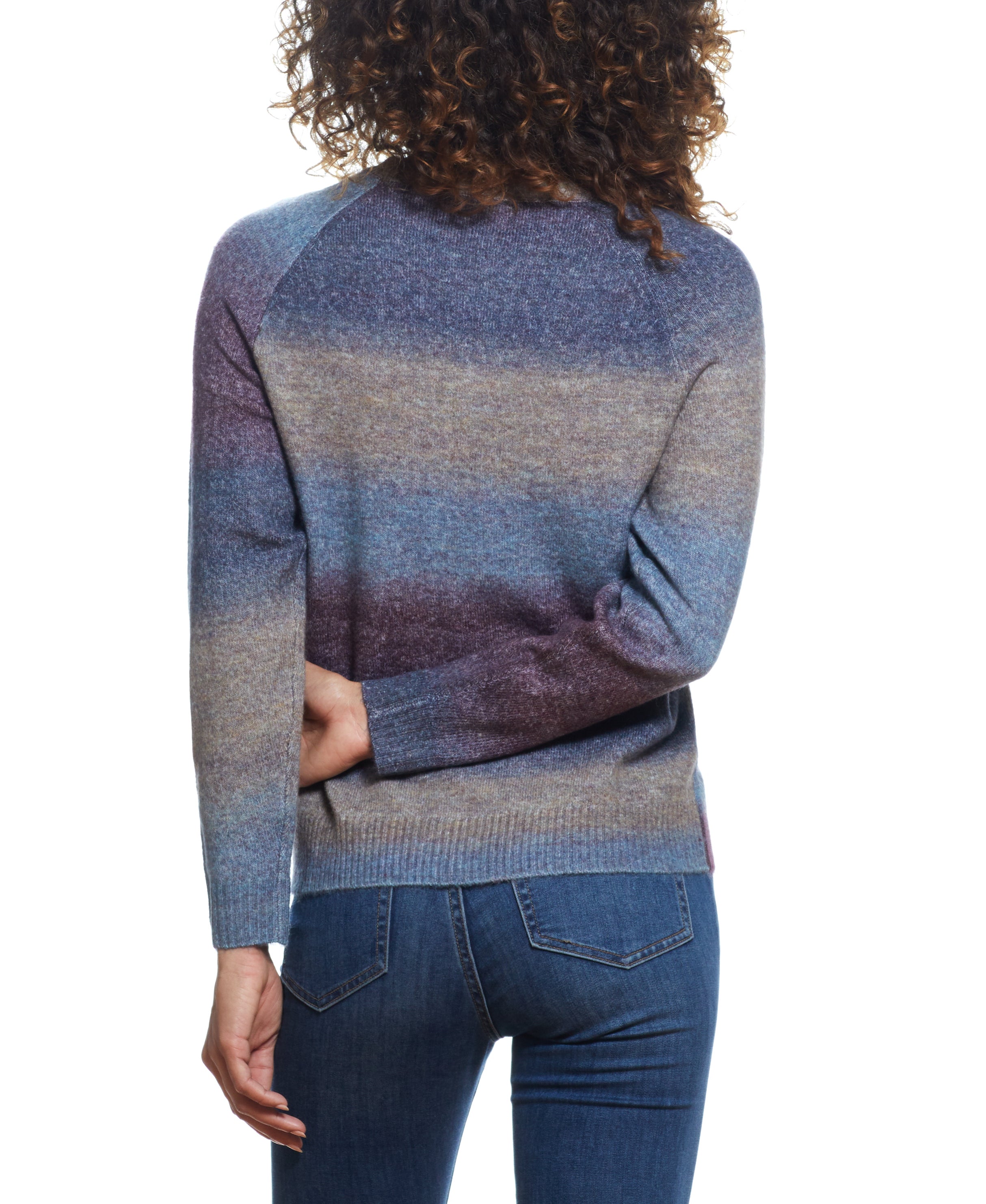 WOMENS SPACE DYE SWEATER IN COLOR DUST