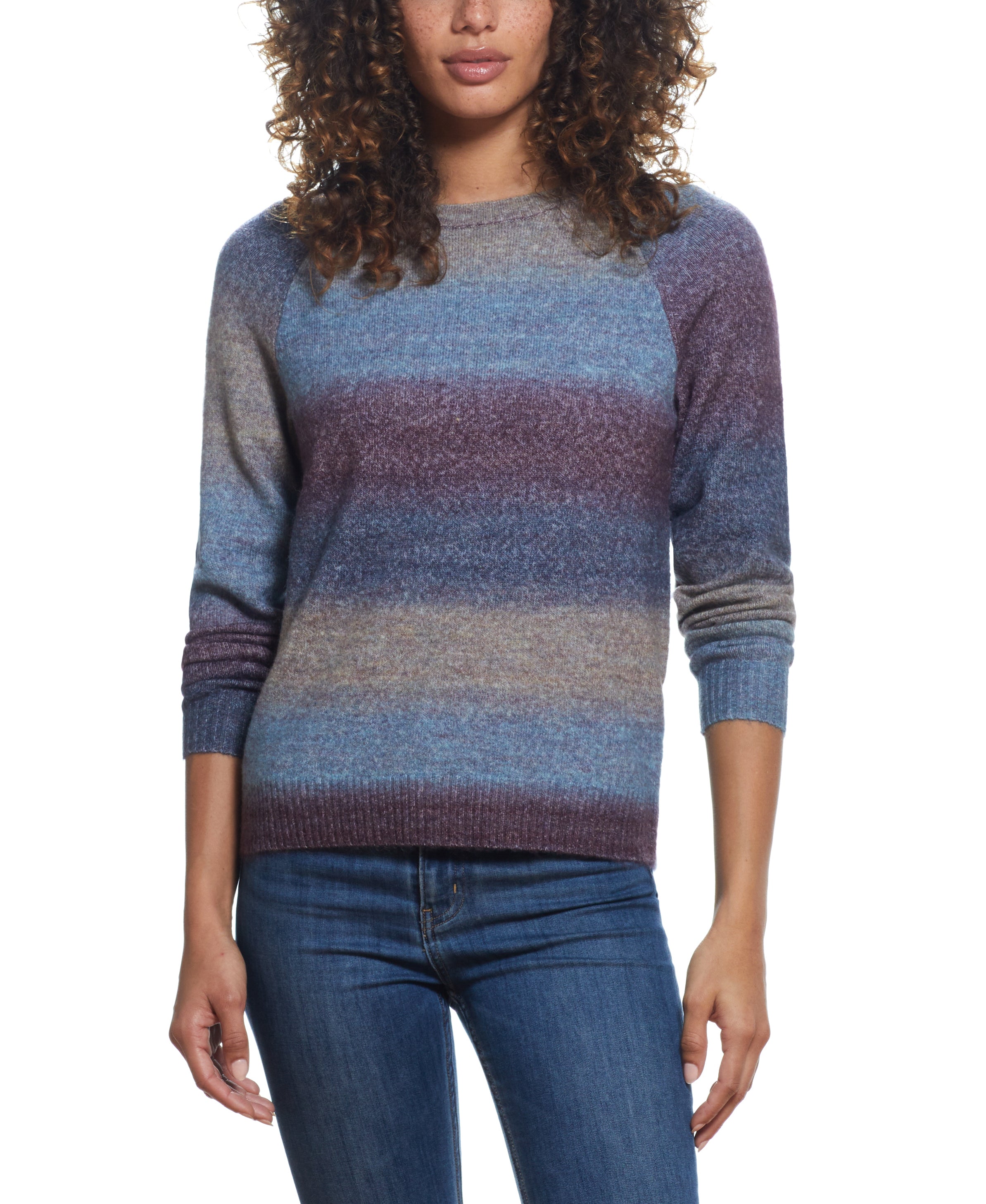 Womens Space Dye Sweater In Dusk