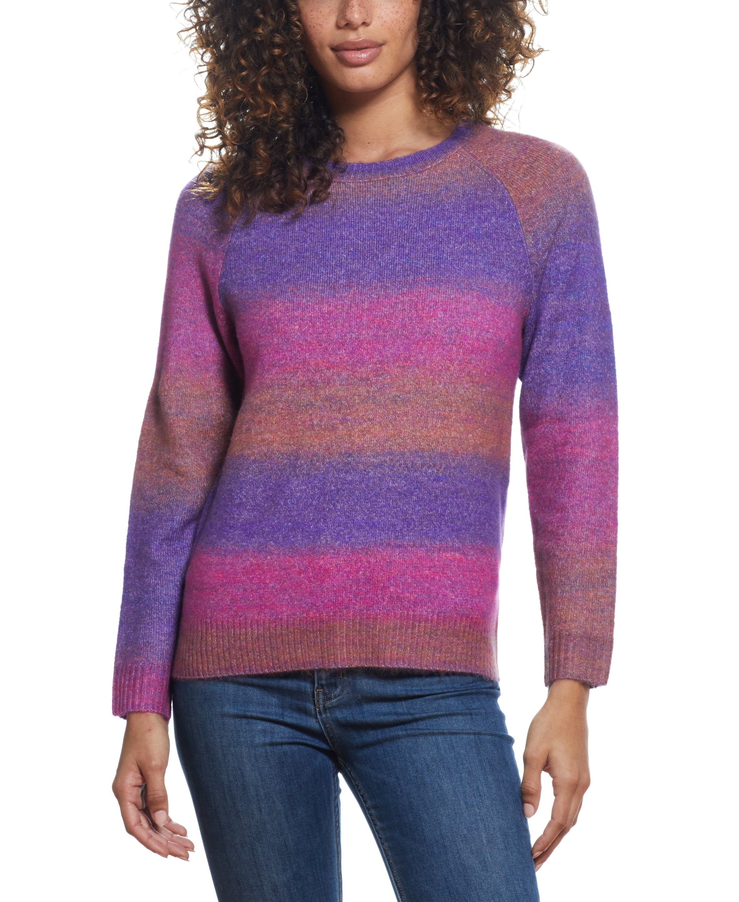 Women'S Space Dye Sweater In Purple Haze