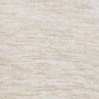Close-up texture of the fabric of FISHERMAN SHAWL SWEATER IN LIGHT KHAKI, showcasing the light khaki color and weave.