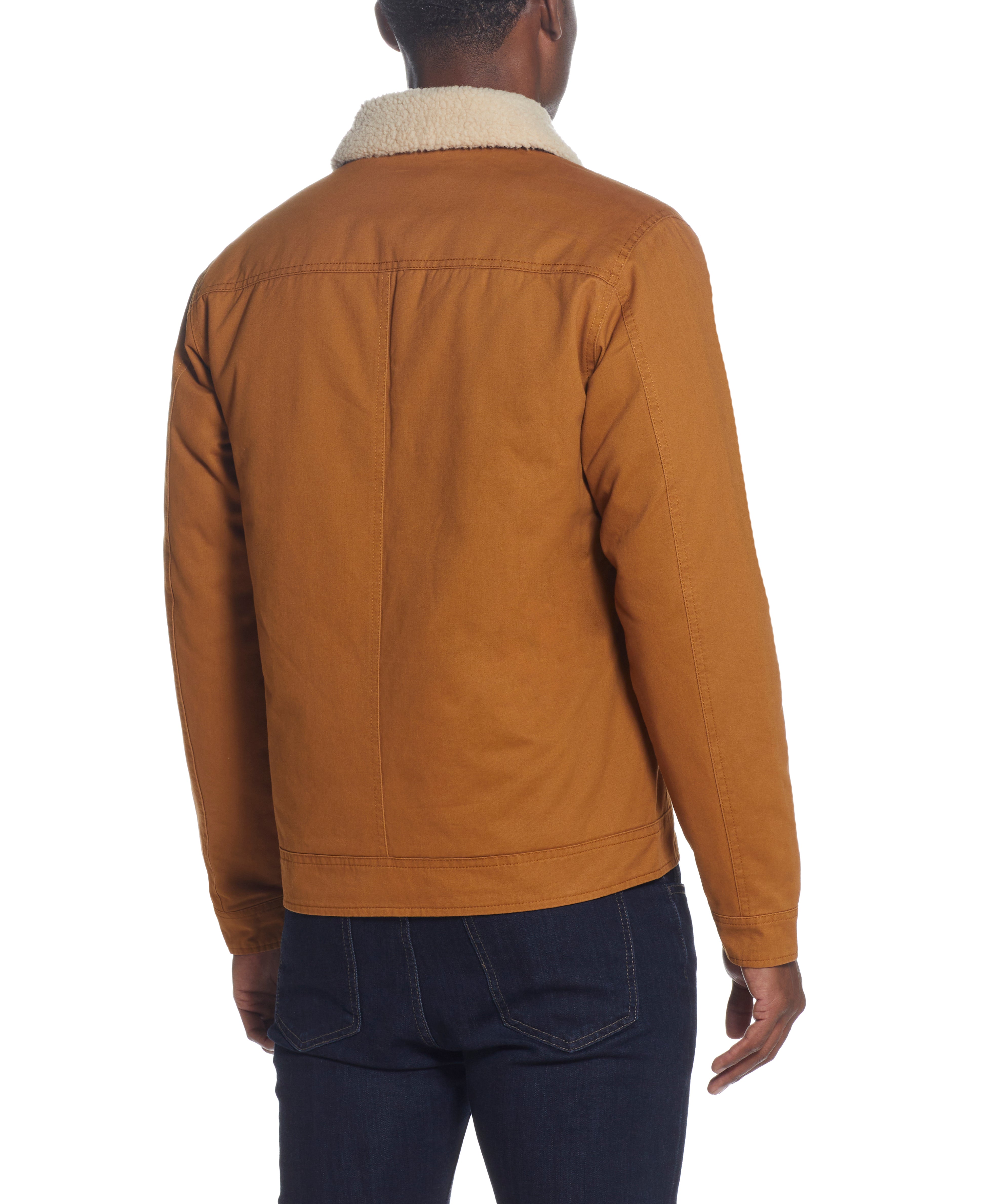 Twill Trucker Jacket In Caramel