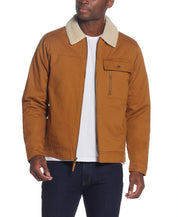 Twill Trucker Jacket In Caramel
