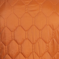HEXAGON QUILTED Vest in PUMPKIN