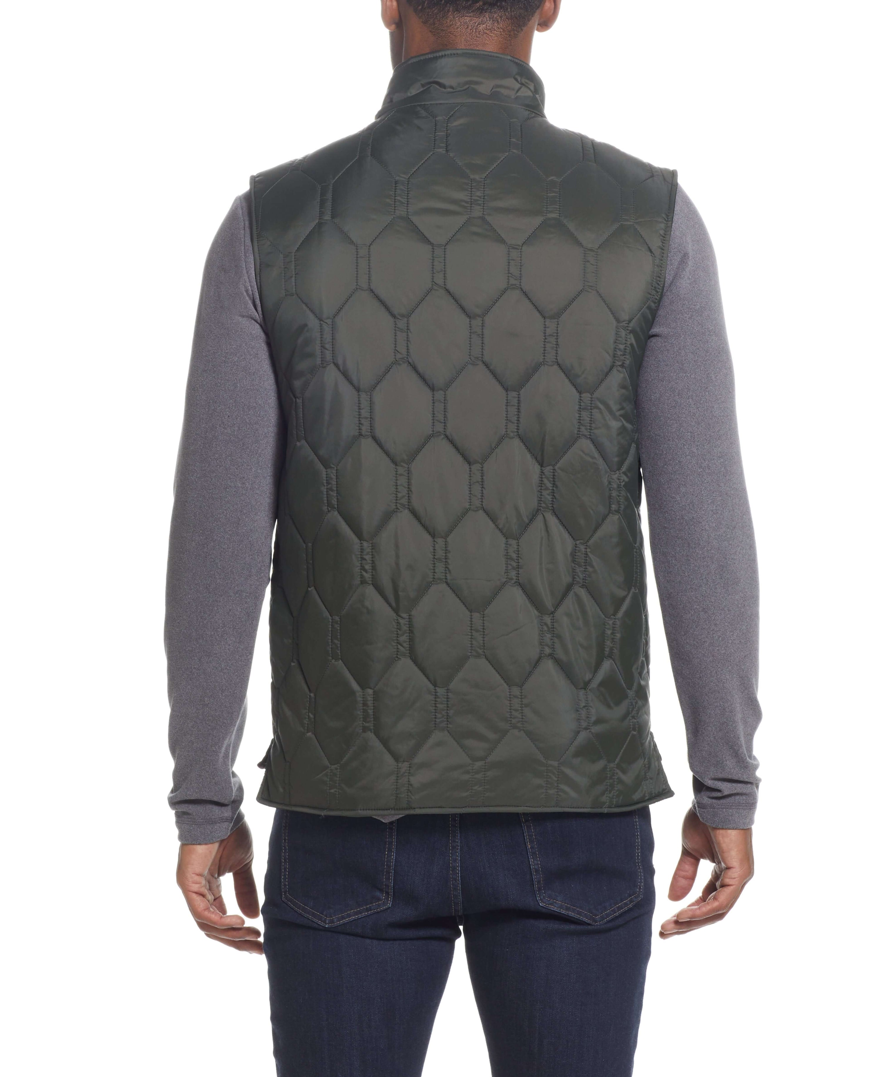 HEXAGON QUILTED Vest in ROSIN