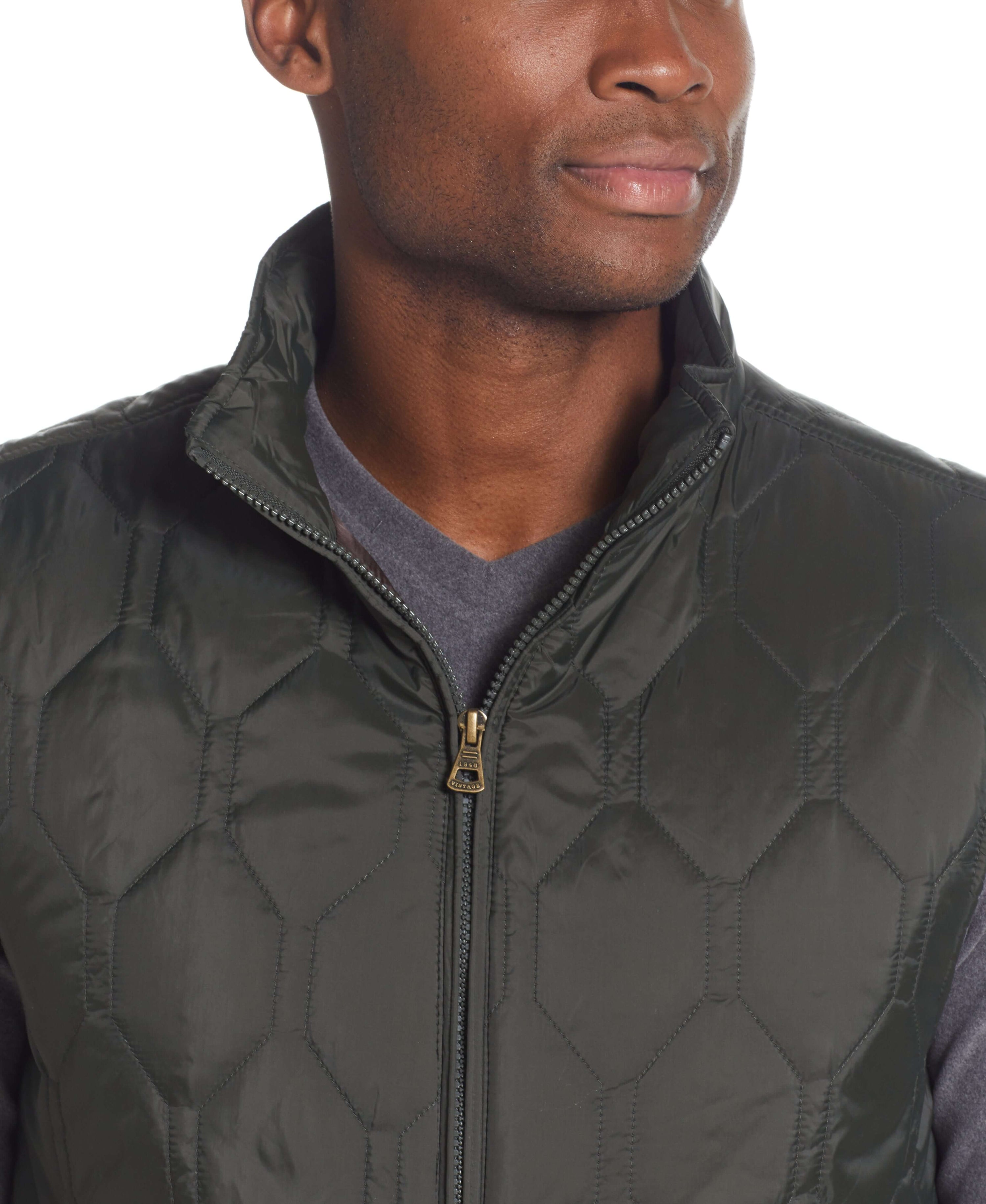 HEXAGON QUILTED Vest in ROSIN
