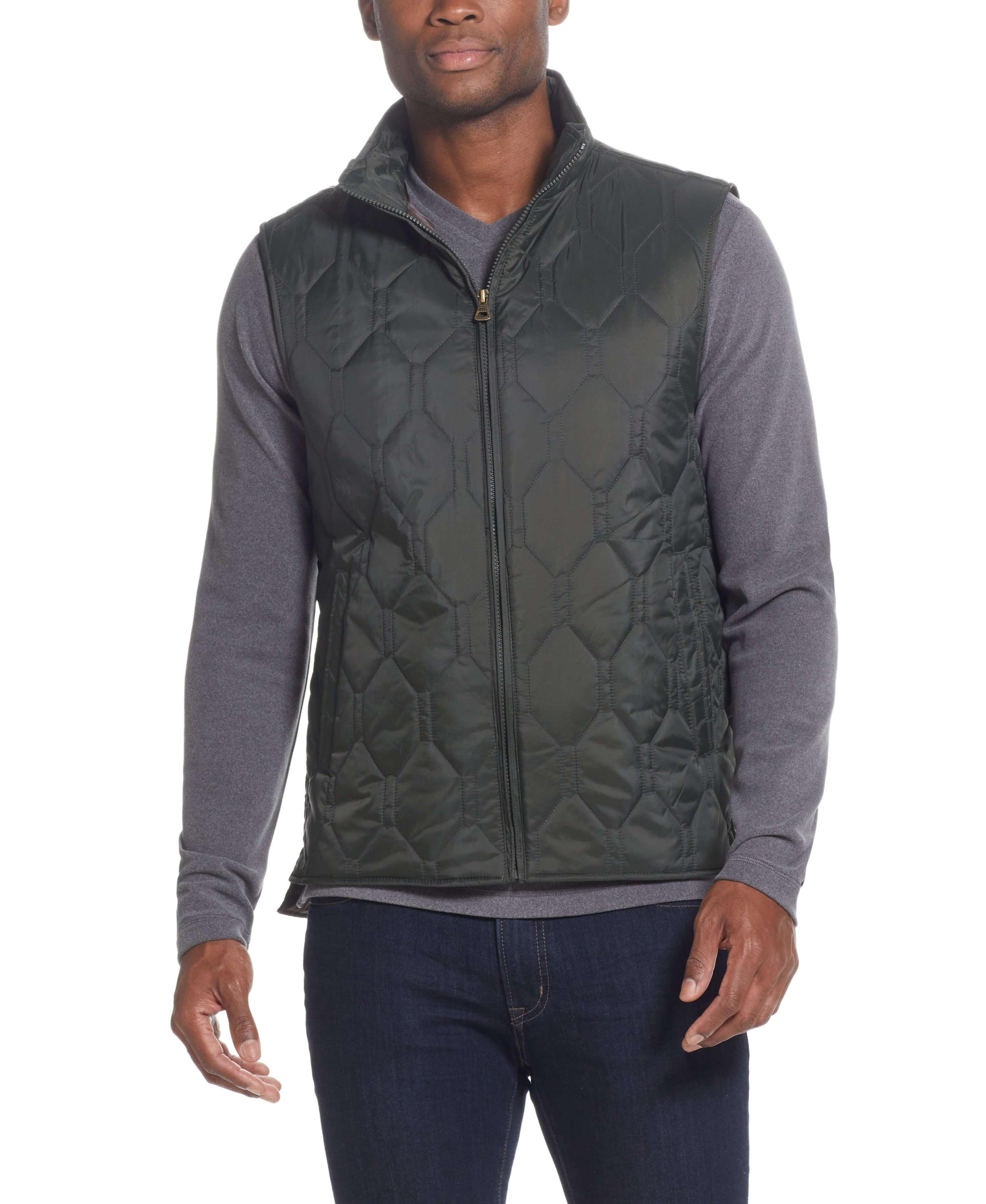 HEXAGON QUILTED Vest in ROSIN