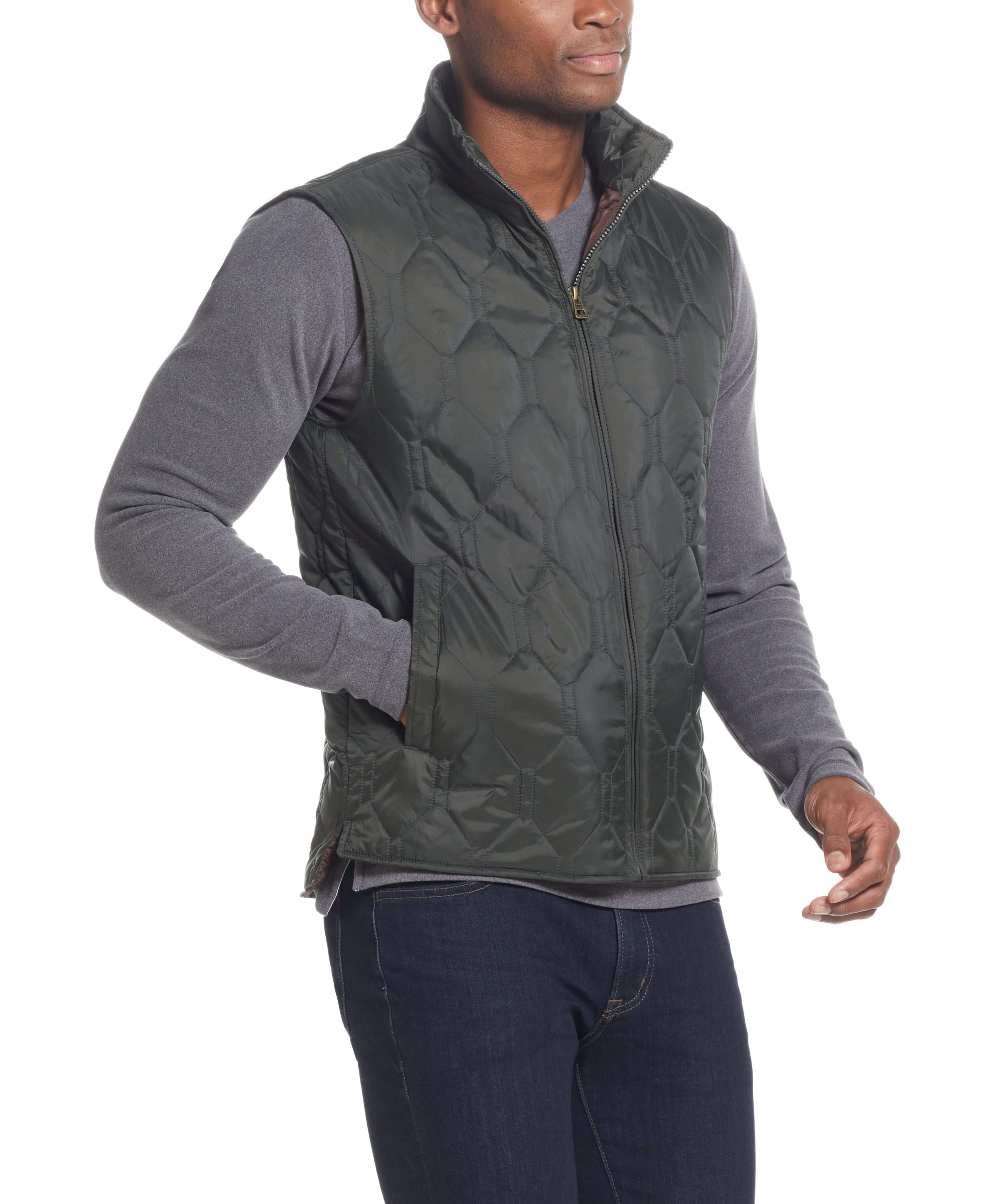 HEXAGON QUILTED Vest in ROSIN