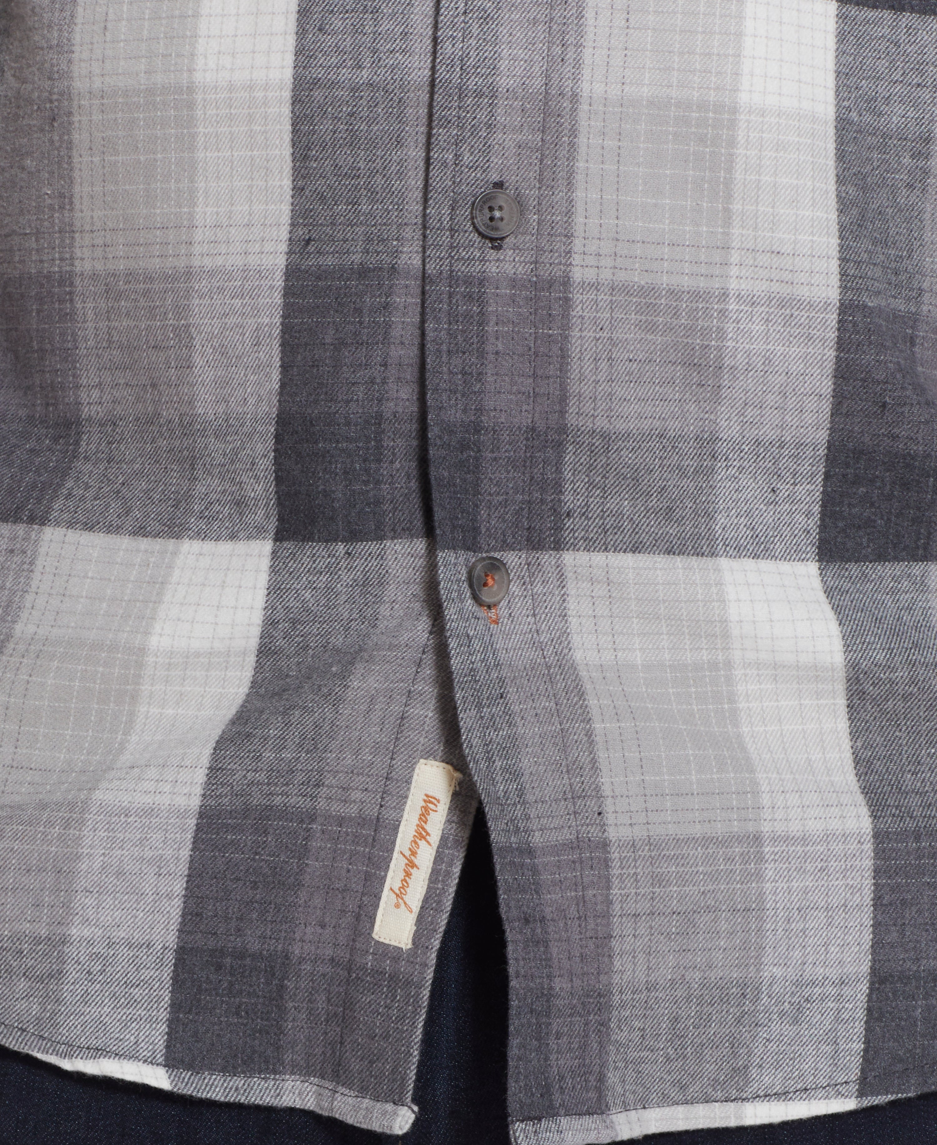 Long Sleeve brushed flannel Shirt IN MIRAGE GREY