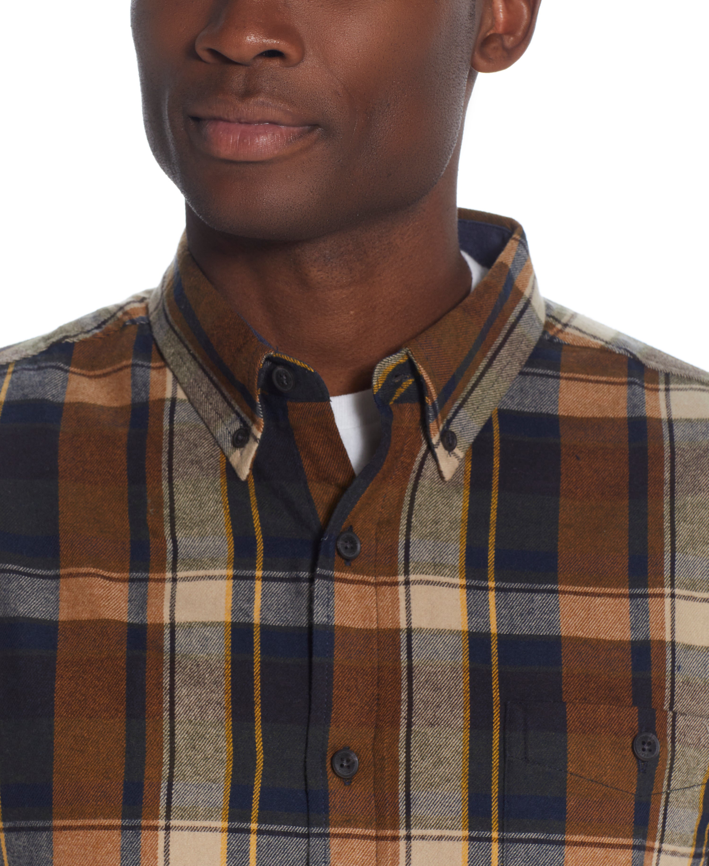 Long Sleeve brushed flannel Shirt IN SEA TURTLE
