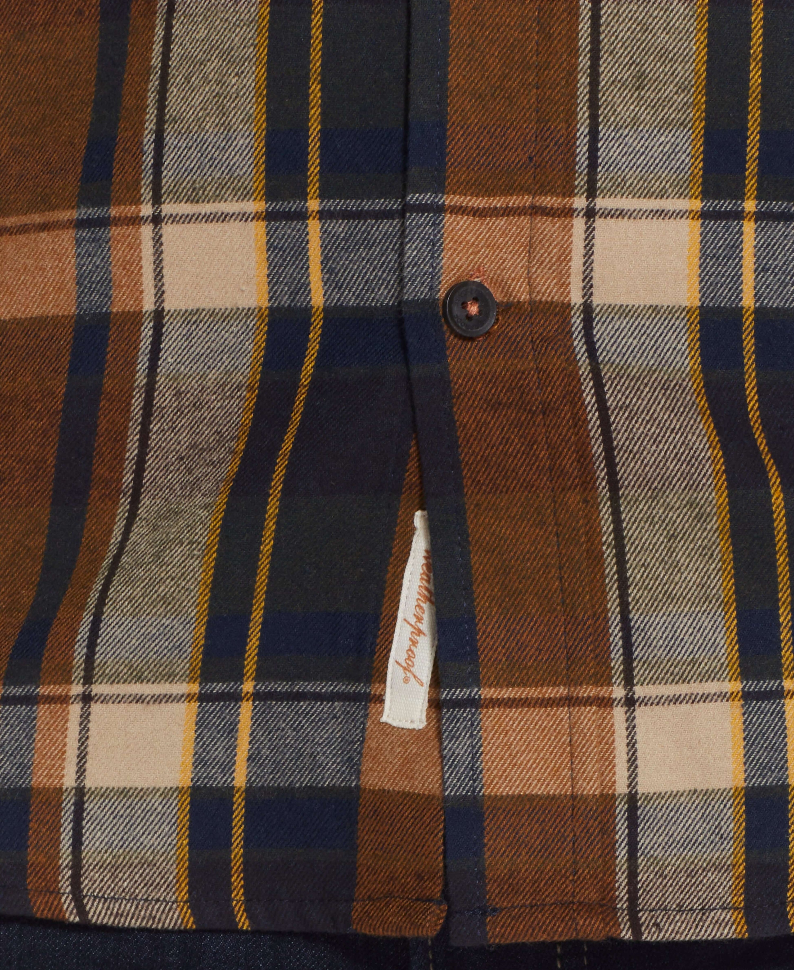 Long Sleeve brushed flannel Shirt IN SEA TURTLE