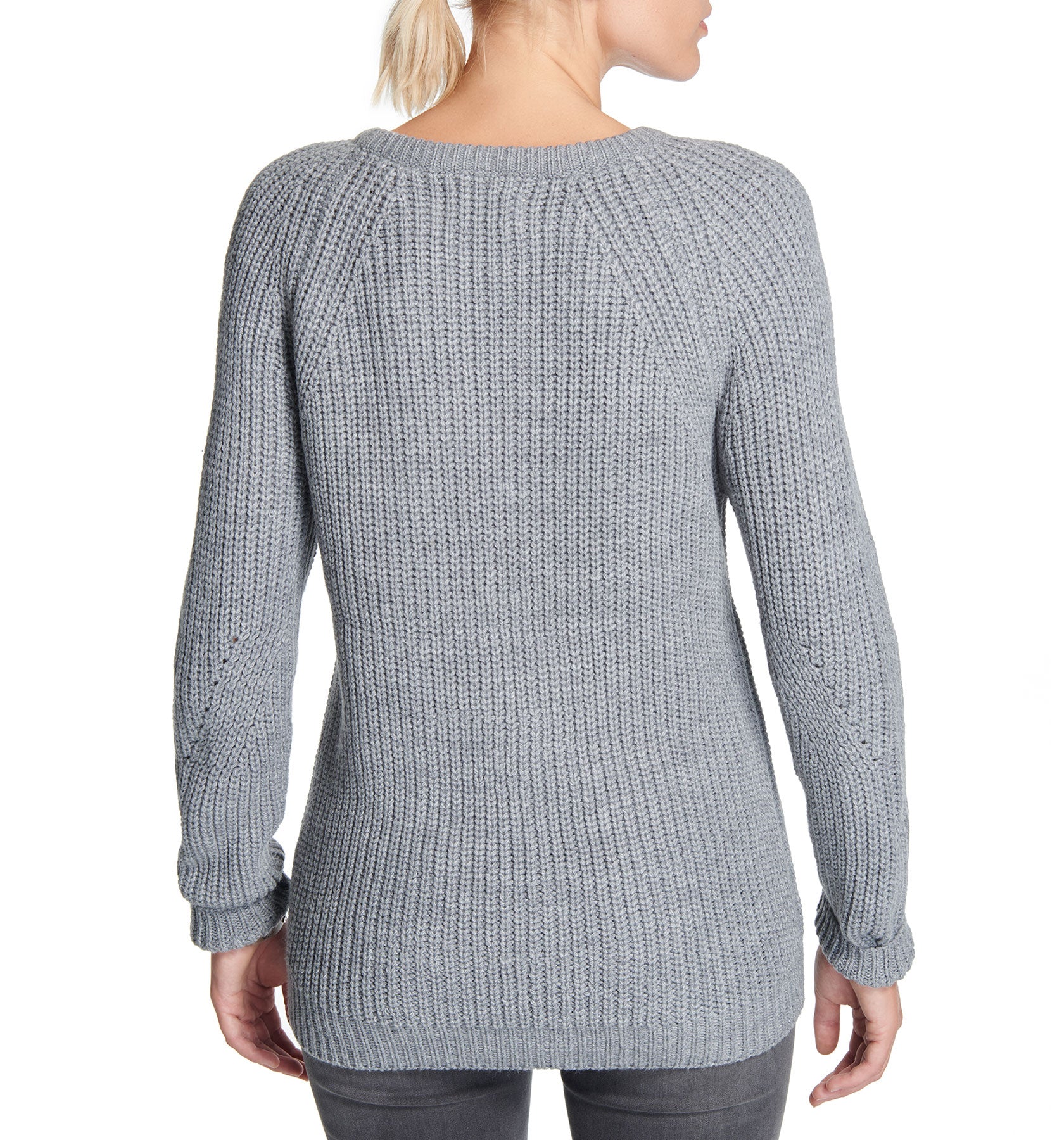 Diamond Crew Sweater Grey Heather