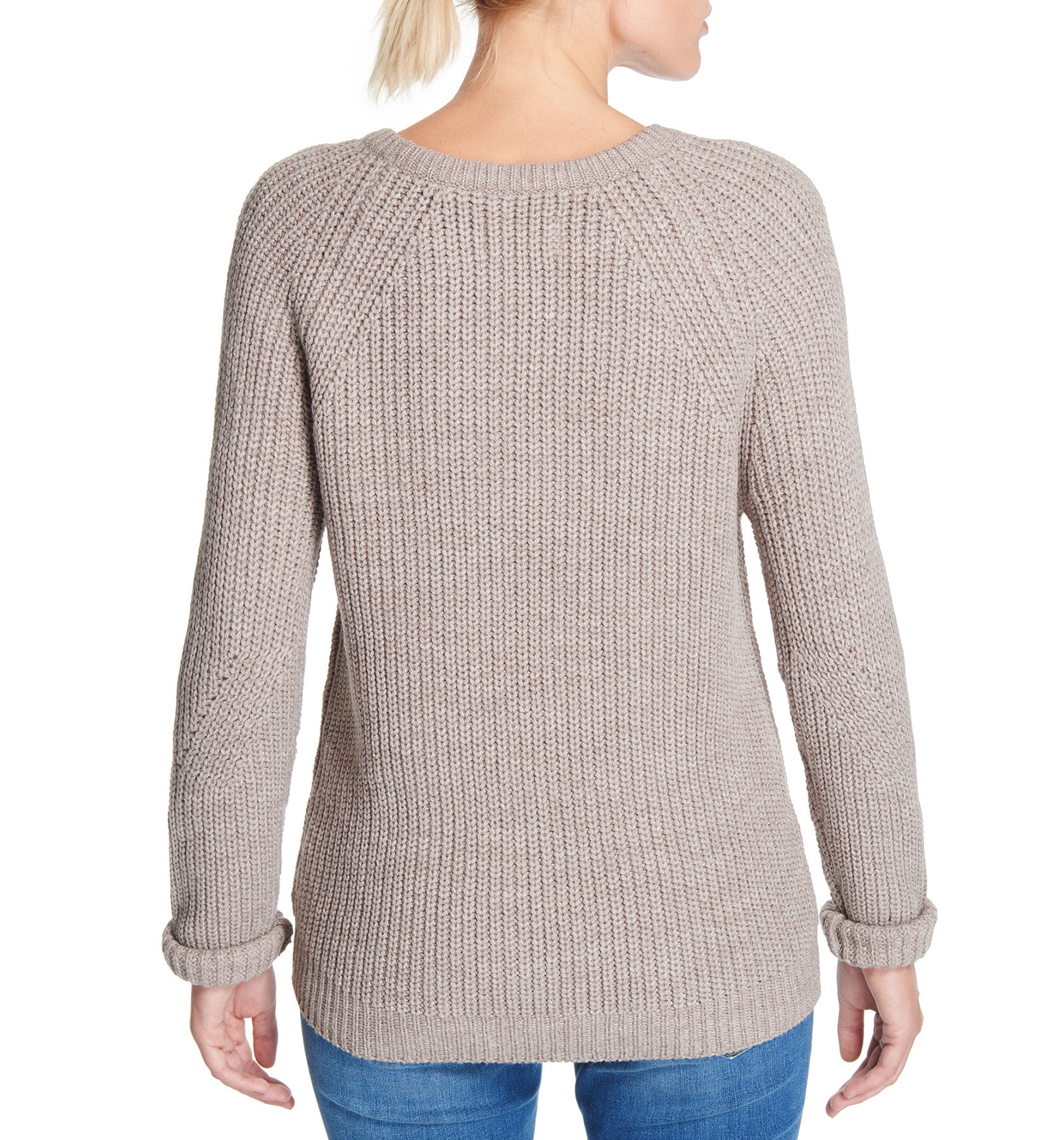 Diamond Crew Sweater Oatmeal Heather