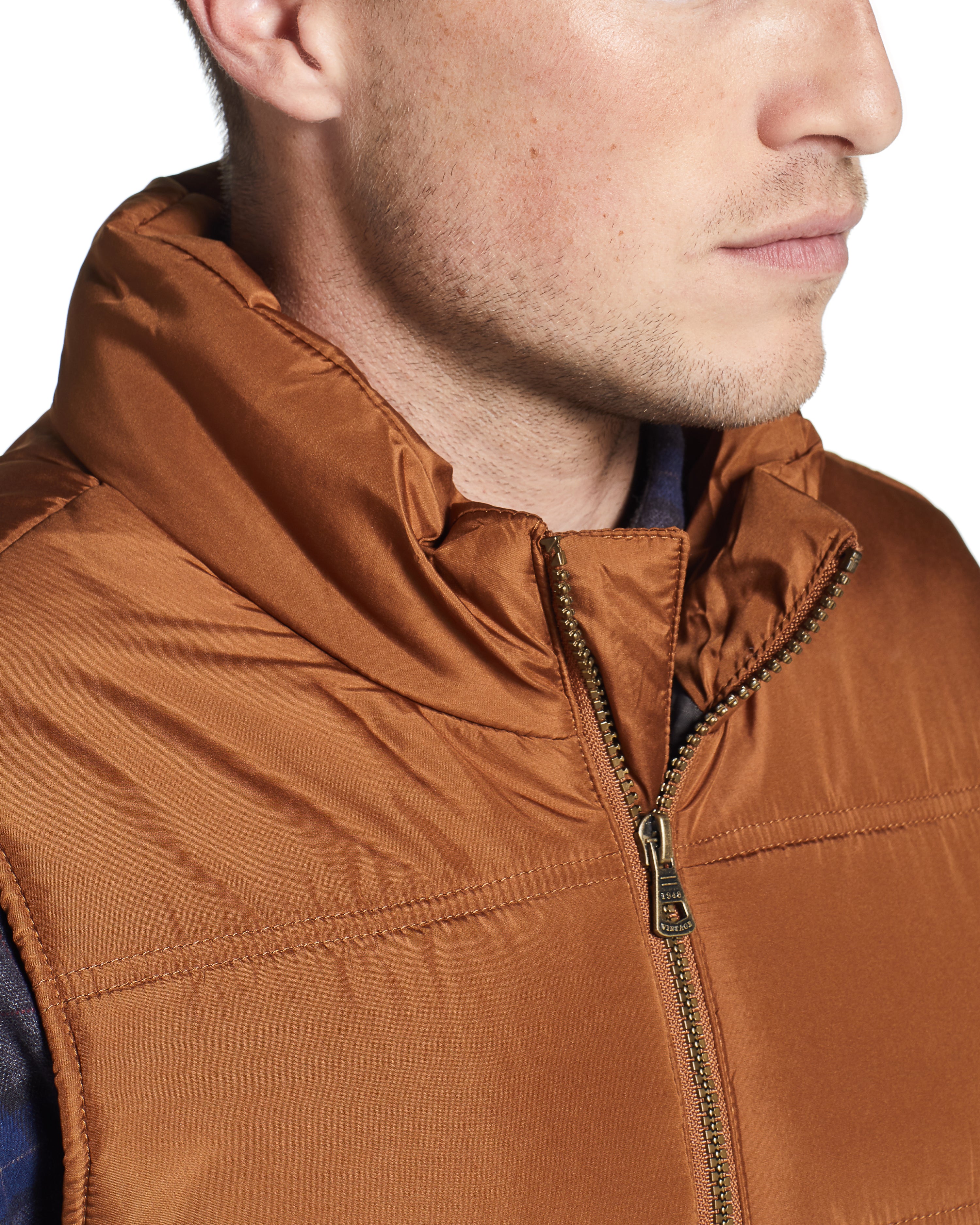 Puffer Vest in Caramel
