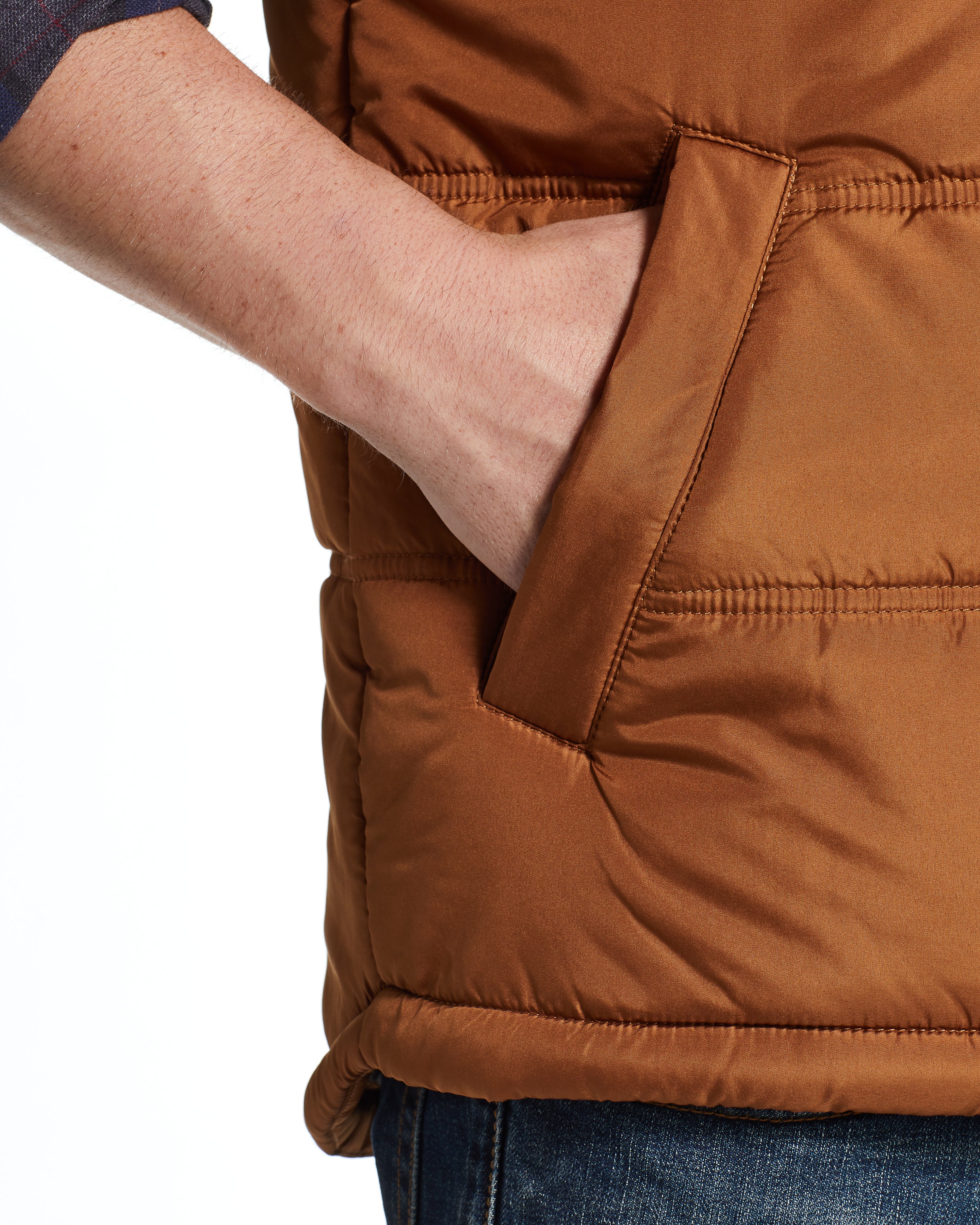 Puffer Vest in Caramel