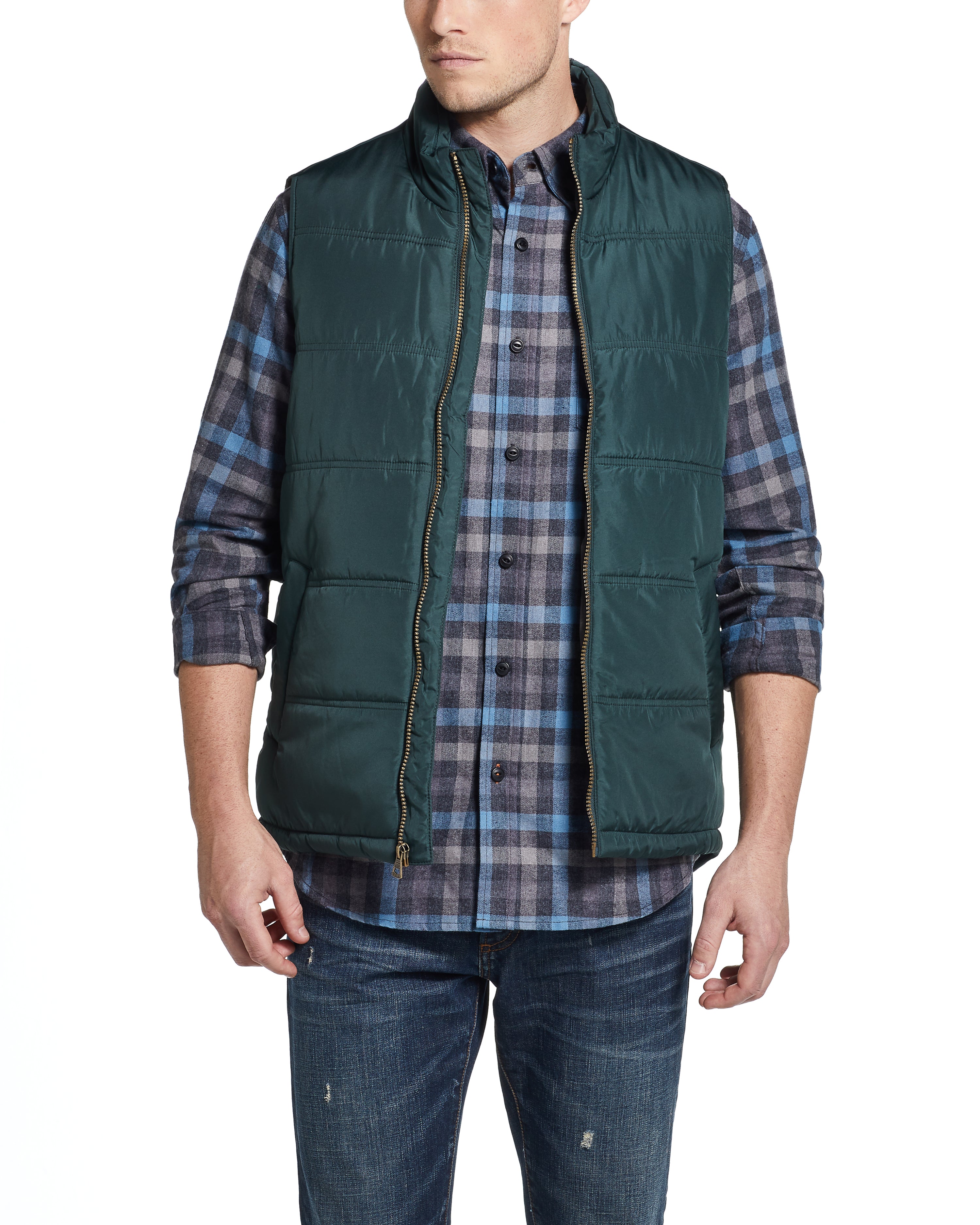 Puffer Vest in Green