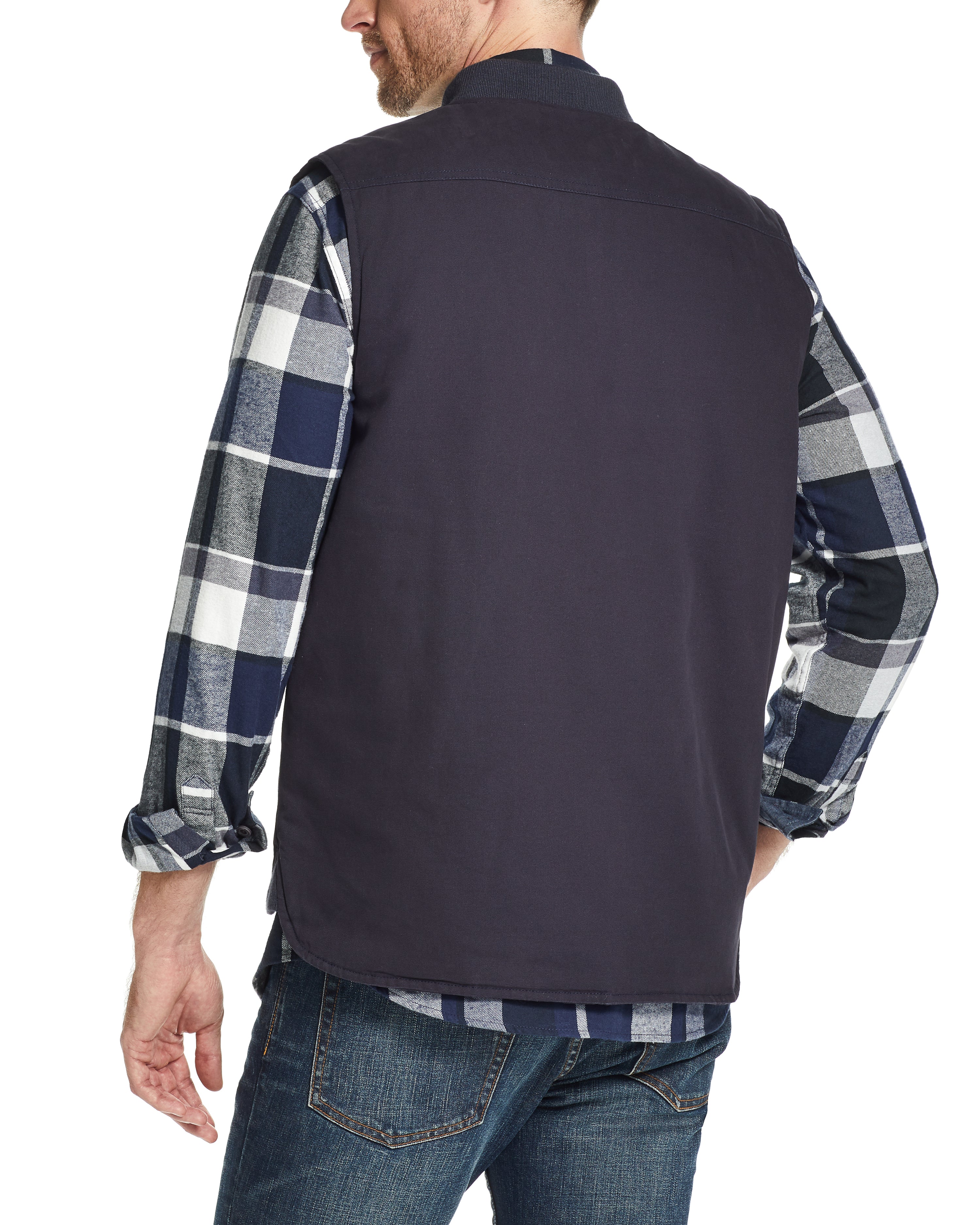 WEATHER WASH® CANVAS WORKWEAR VEST IN  NAVY