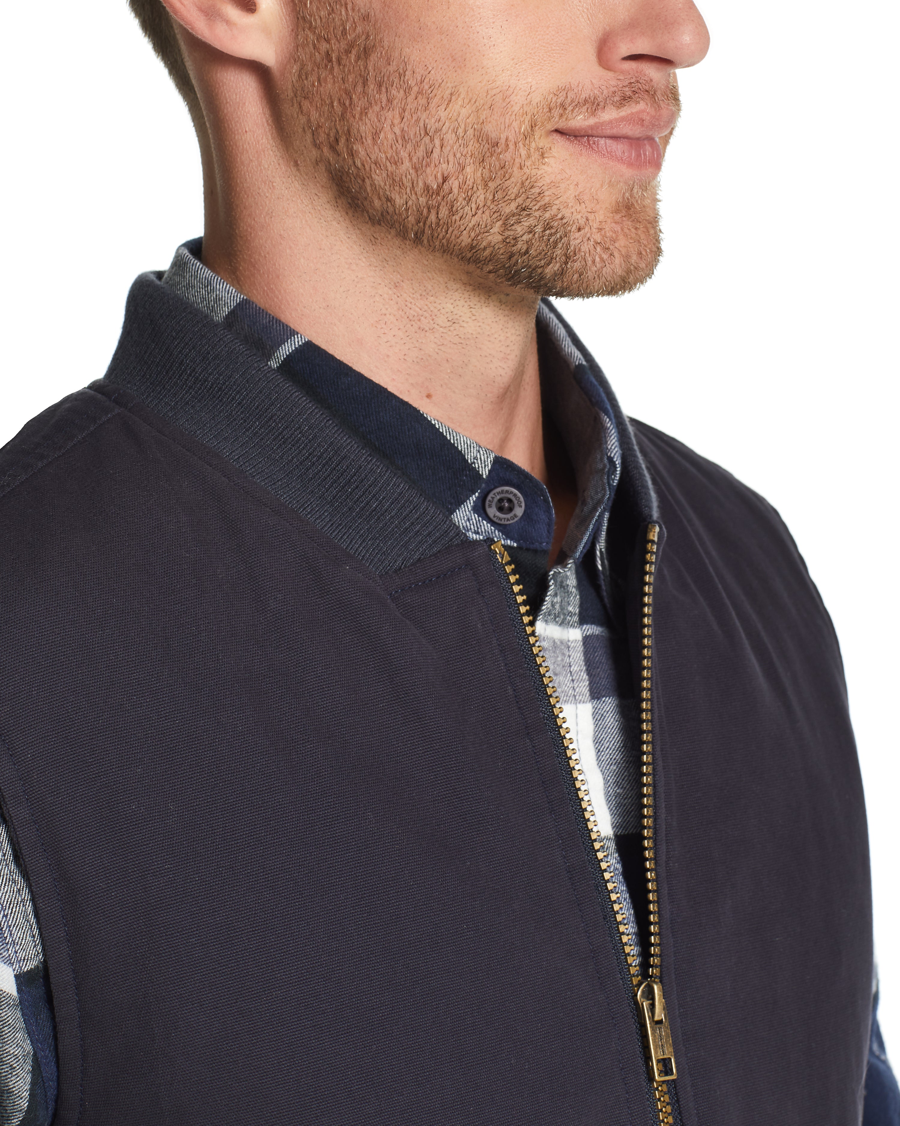 WEATHER WASH® CANVAS WORKWEAR VEST IN  NAVY