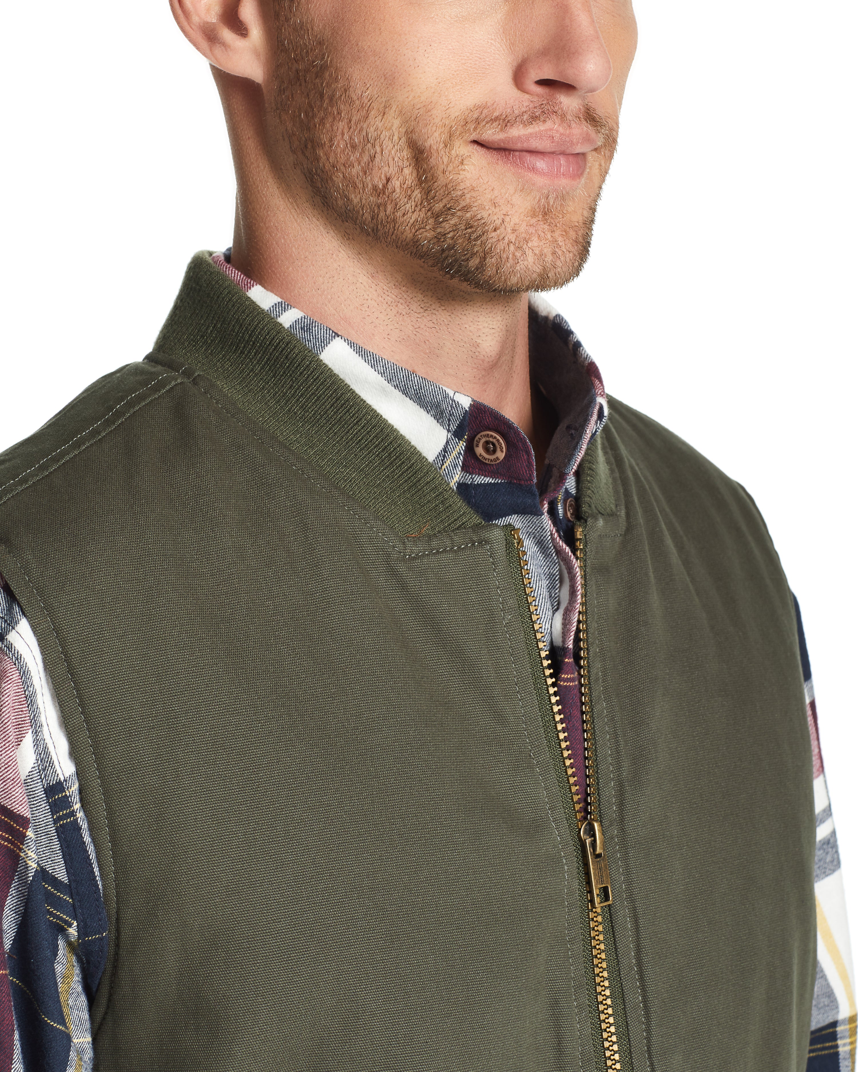 WEATHER WASH® CANVAS WORKWEAR VEST IN ROSIN