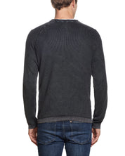 STONEWASH RAGLAN CREW IN EBONY | Sweaters | Weatherproof Vintage