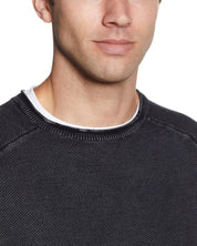 STONEWASH RAGLAN CREW IN EBONY | Sweaters | Weatherproof Vintage