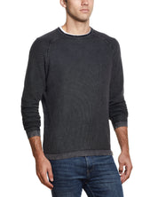 STONEWASH RAGLAN CREW IN EBONY | Sweaters | Weatherproof Vintage