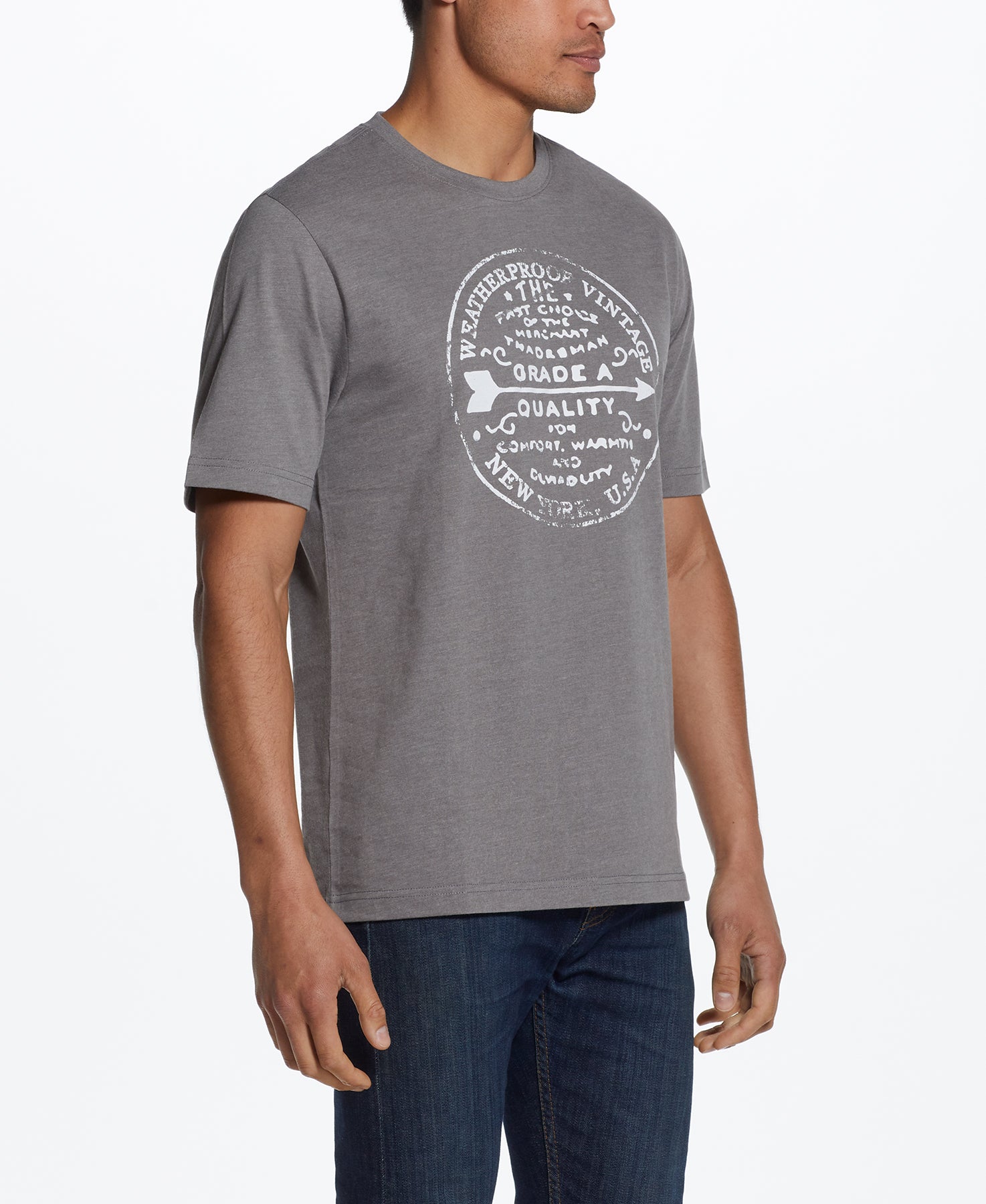 CLASSIC VINTAGE TEE IN BRUSHED NICKEL