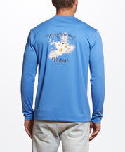 Long Sleeve Sun Shirt Spf In Victoria Blue