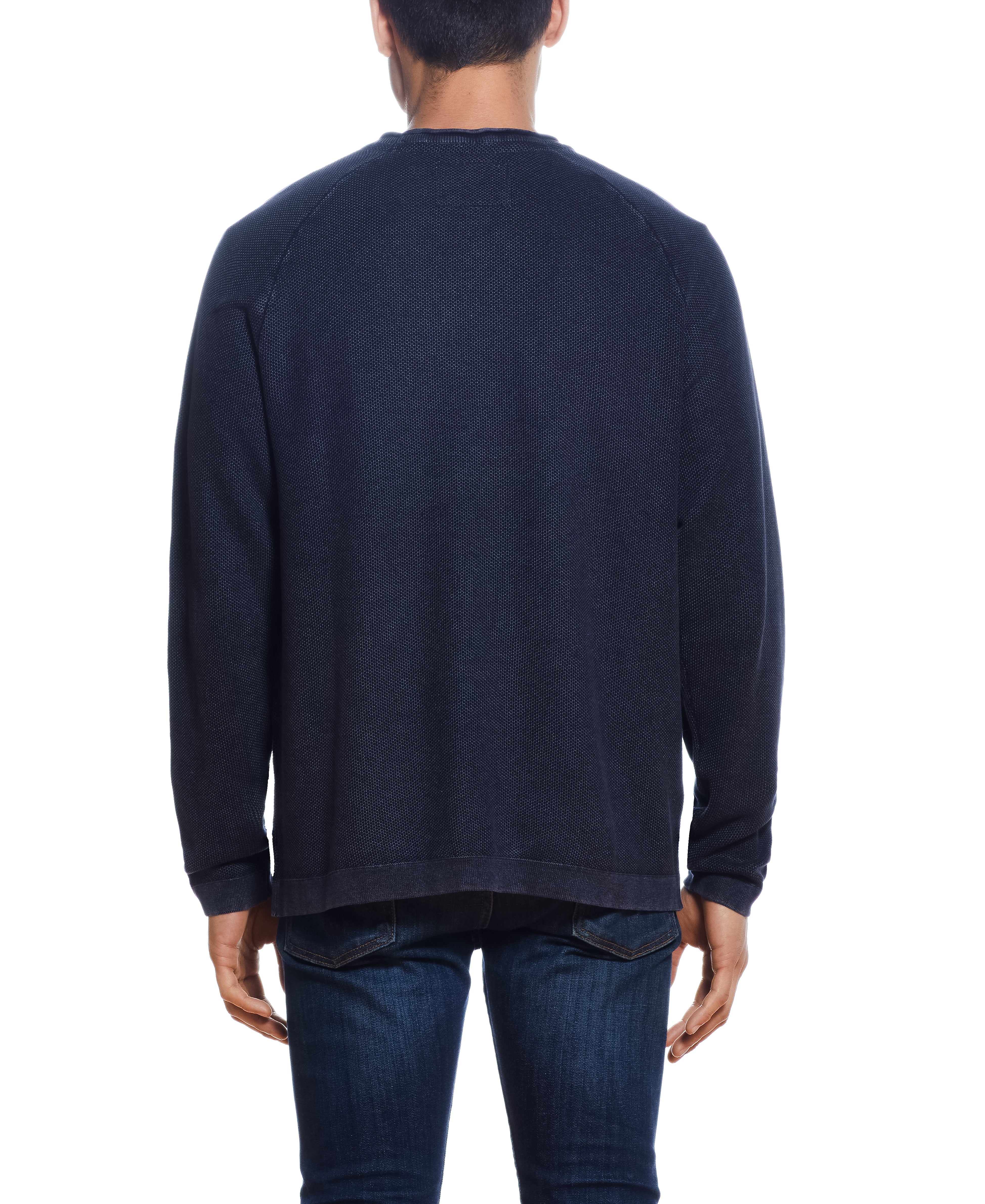 Stonewash Raglan Sweater in Blue Nights