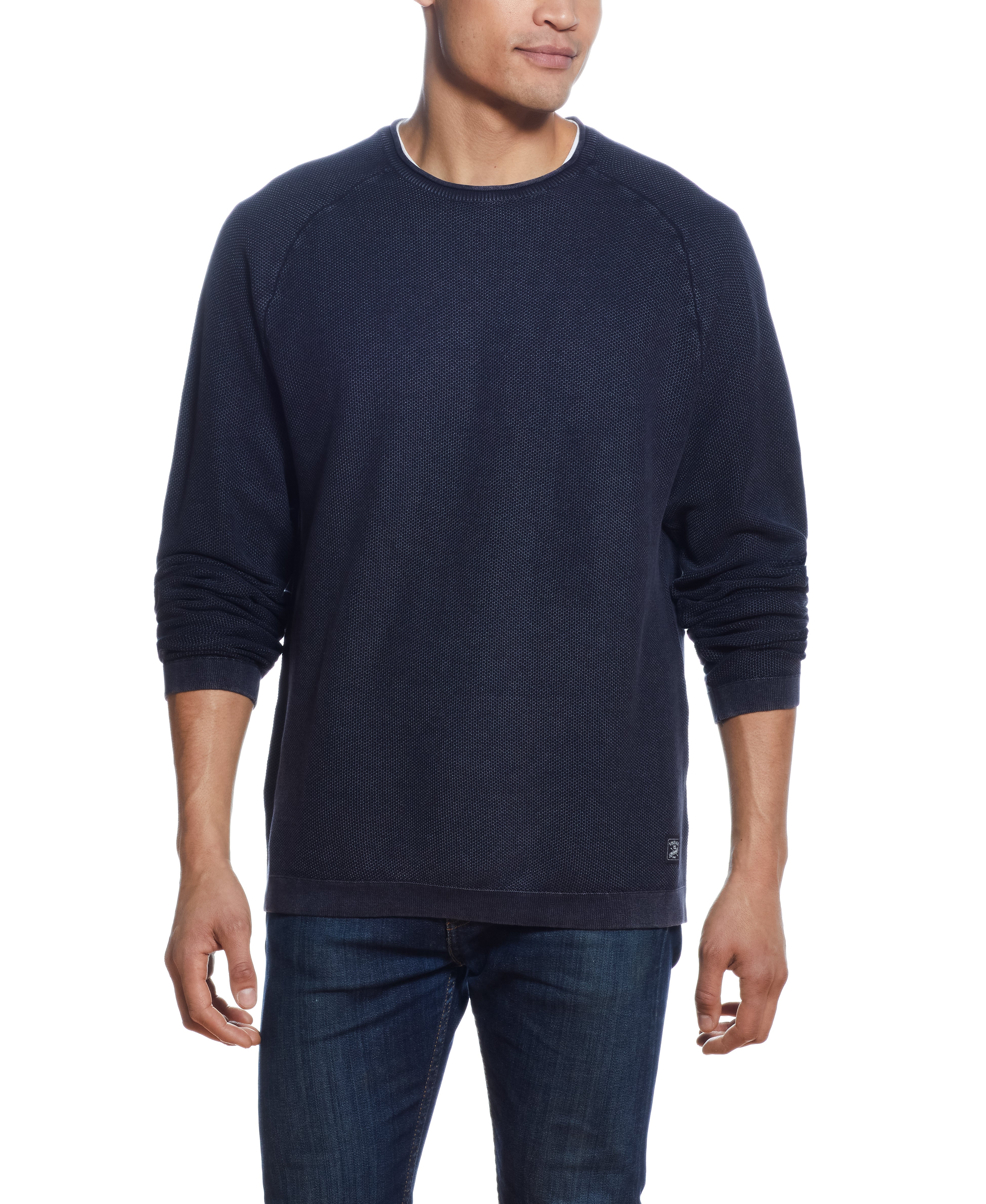 Stonewash Raglan Sweater in Blue Nights