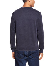 Stonewash Logo Crew Sweater In Blue Nights