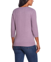 Butterfly Cotton Cashmere Sweater In Mist