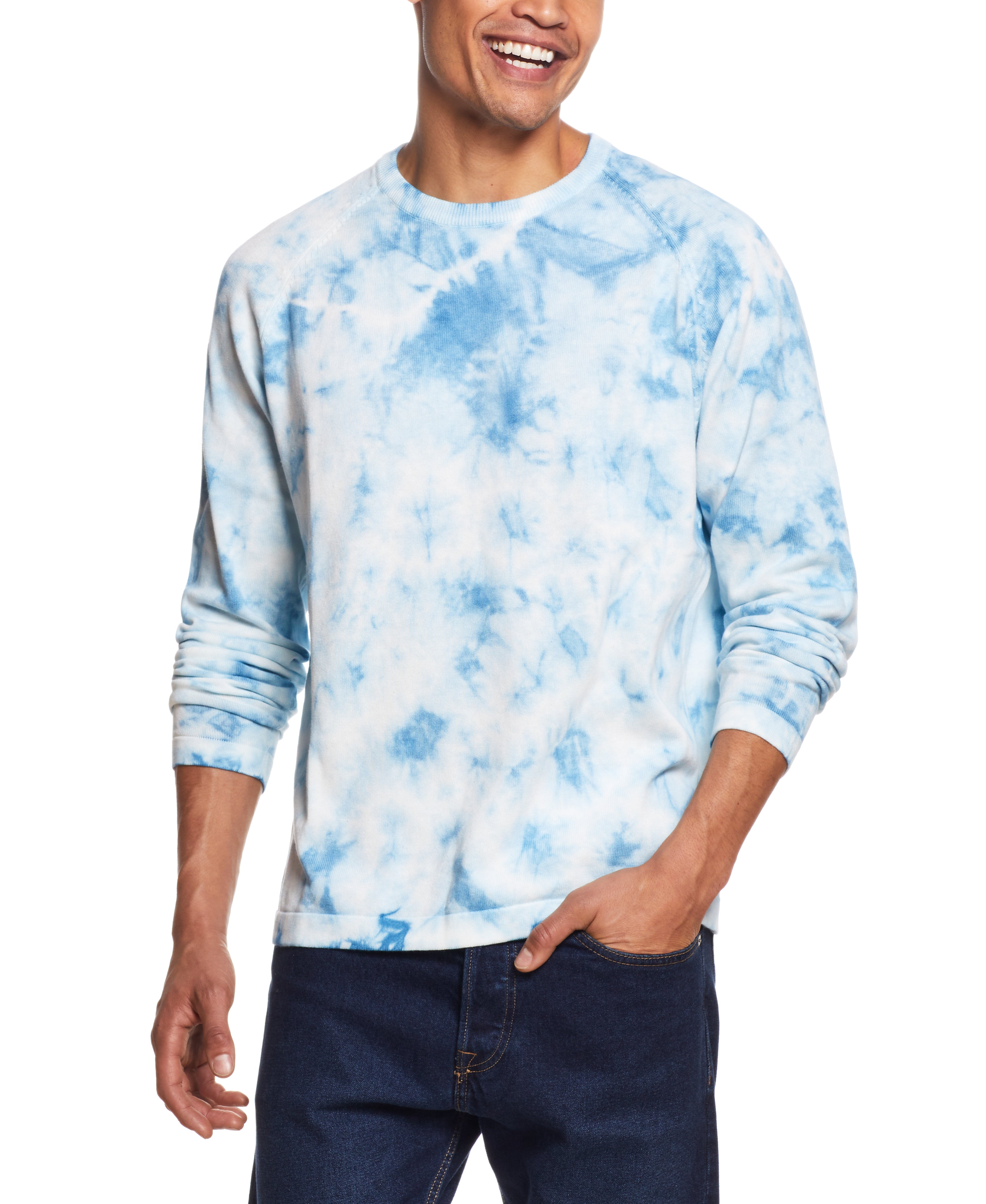 Tie Dye Crew Sweater Aquatic