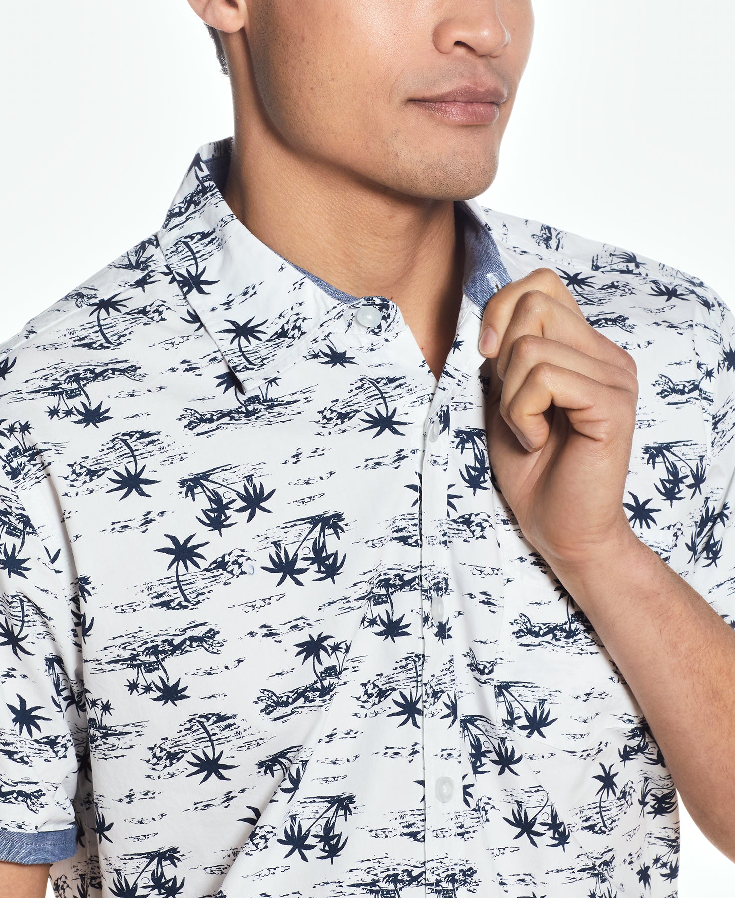 Peached Poplin Mini Print